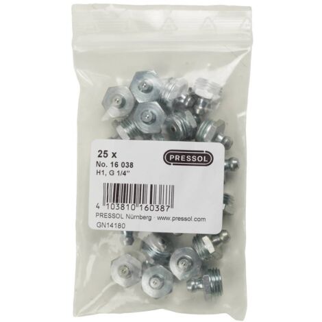 Pressol Graisseur à tête sphérique H1-droit, G 1/4''-VZ 25 pc(s)
