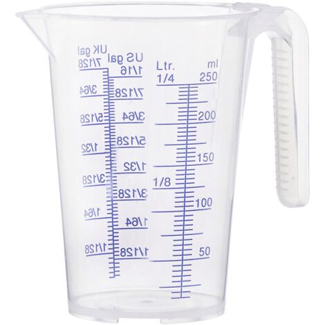 PRESSOL Messbecher Polypropylen transparent 0,25 l