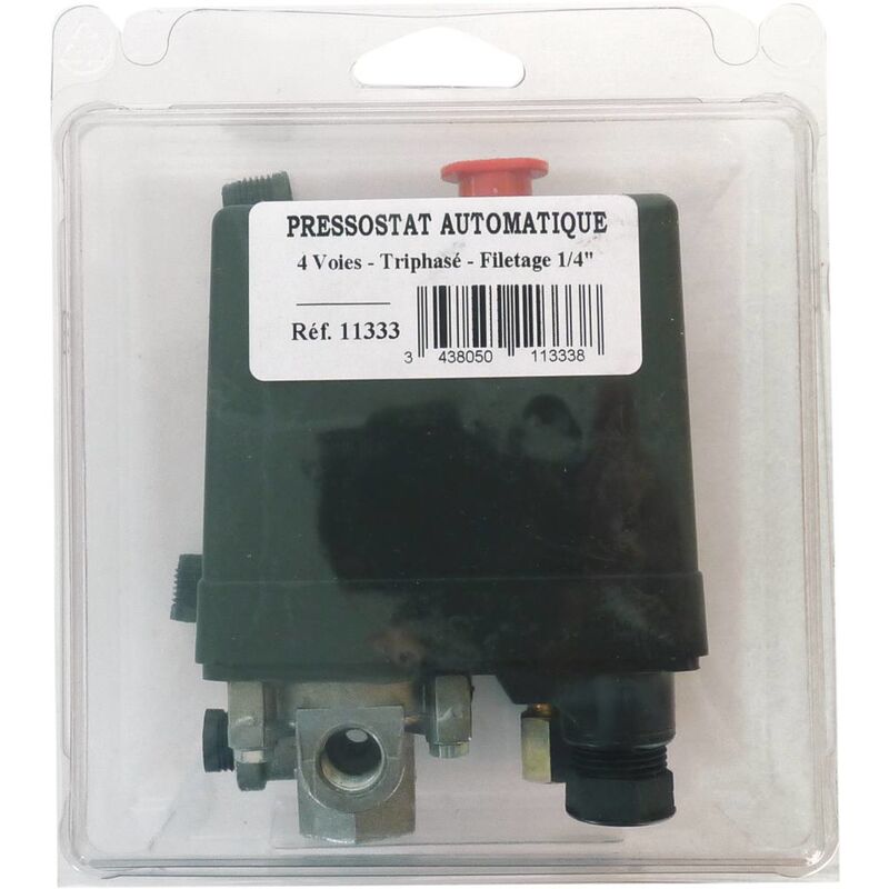Sodisair - pressostat automatique triphasé 4 voies 1/4 pouce f 11333