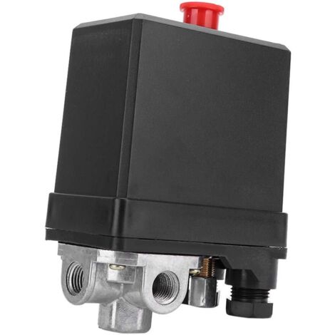 Pressostat Compresseur, Vanne Compresseur Air 380V 3 Phase Air Compressor Pressure Switch G1 / 4"Pressostat 4 Trous Verticale Pressostat Accessoires Compresseur pour le Compresseur d'Air