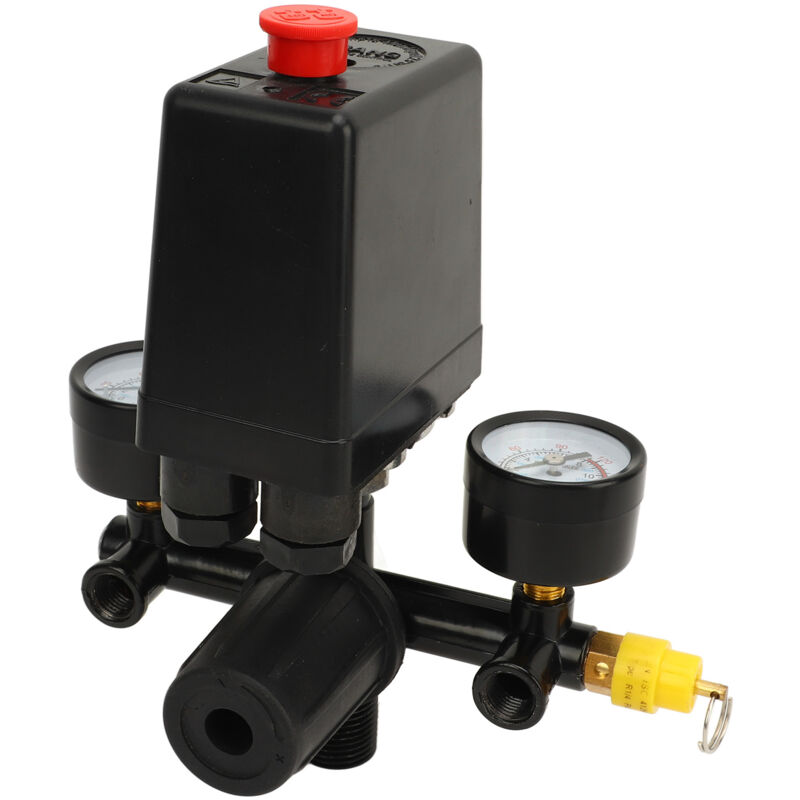 Pressostat de Commutateur de Pression de Compresseur d'air Avec Vanne Contrôle Régulateurs Jauge - Tonysa