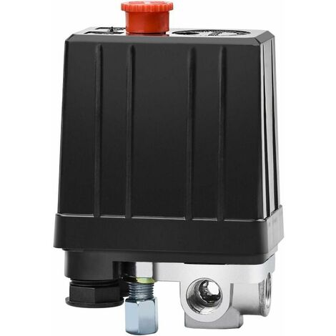 Pressostat de Compresseur d'Air avec 4 Sorties 90-120 PSI 240 V Commutateur de Pression Vanne de Contrôle Pièces pour Compresseur
