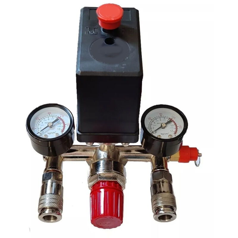 Pressostat de compresseur d'air avec pompe à double jauge, ensemble de pièces de Valve de contrôle de pression 220V