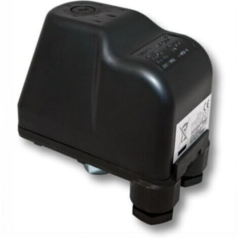 Pressostat réglable 1-phase 230V Plage de pression 1,4 à 4,1 bars IP56 pour installations domestiques 10A pour pompes et compresseurs