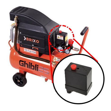 PRESSOSTATI X COMPRESSORI BRIXO GHIBLI 25LT