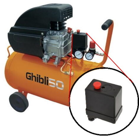 PRESSOSTATI X COMPRESSORI BRIXO GHIBLI 50LT