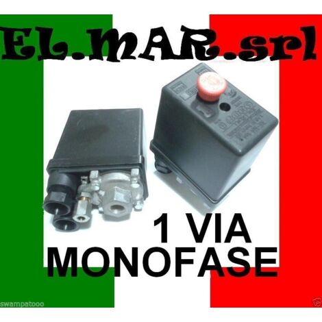 Pressostato Compressore Monofase 1 via 12 BAR max