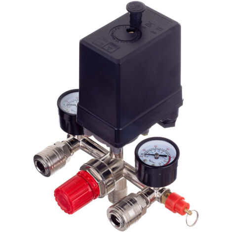 PRESSOSTATO PRESSOSTATO RIDUTTORE 400V PER COMPRESSORE 2 CONNETTORI RAPIDI