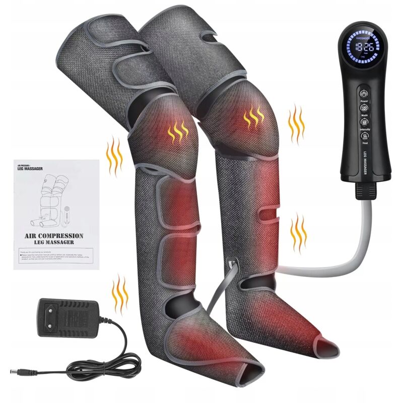 Pressothérapie – Appareil de massage des jambes à air chaud, chauffant, drainage lymphatique