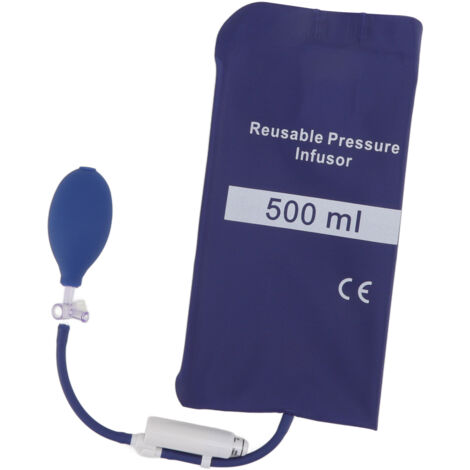 Pressure Infusion Bag TPU Air Tightness Leakage Free 500ml with Pressure Display Column for Care