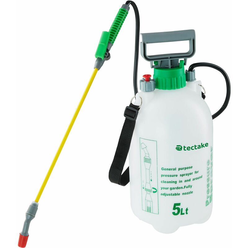 Garden Sprayer 5l - pressure sprayer, weed sprayer, sprayer - white