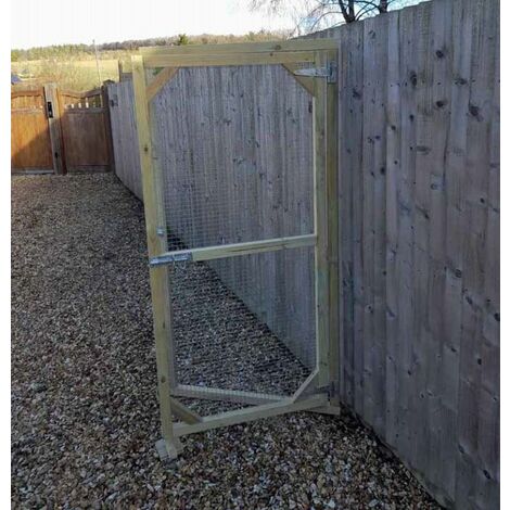 Pressure treated timber framed Aviary DOOR panel - 6' x 3' - with galvanised wire mesh 1/2" X 1/2" - 19 gauge