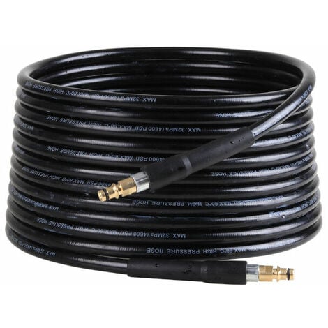 Pressure Washer Accessory Replacement High Pressure Cleaning Hose for Kärcher K Series K2 K3 K4 K5 K6 K7 Pressure Washer, Click Plug Quick Connector 15m