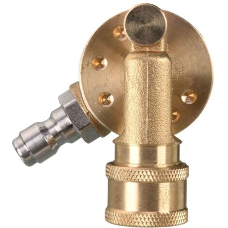 Pressure washer accessory, swivel coupler for pressure washer nozzles, gutter cleaner accessory, 6.35 mm quick disconnect, 240 degrees, 4500 psi
