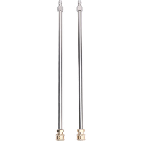Pressure Washer Extension Wand High Strength Stainless Steel Power Washer Extension Rod with 1/4 Inch Interface for Car Cleaning