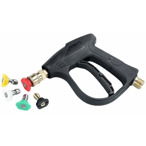 4000 Psi High Pressure Wash Gun With 5 Water Nozzle Tips, Car Wash