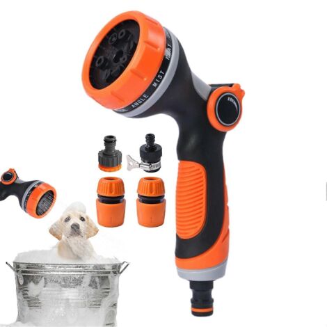 Pressure Washer Nozzle with 10 Spray Modes, Ergonomic Grip, RustProof Wand for Car and Patio Cleaning