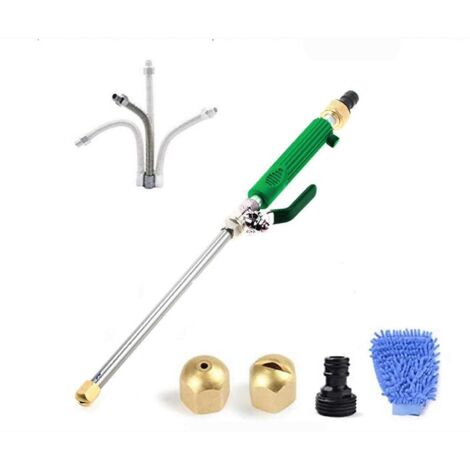 Pressure Washer Nozzle with 5X Pressure Boost, Dual Spray Modes for Garden Hose, Car and Patio (Green)