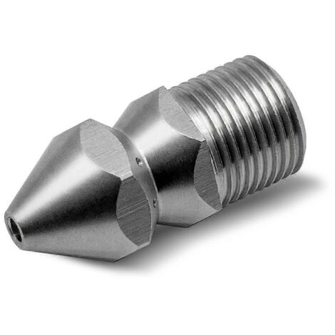 Pressure Washer Nozzles, SS304 Stainless Steel Sewer Jetter Nozzle, 3/8 BSP Male Thread Pipe Cleaning Nozzle, for Garden Watering Drain Cleaning