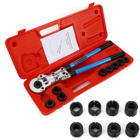 Preßzange Rohrpresszange 12-28mm V-Kontur 16-32mm TH-Kontur Presszange Crimpzangen Set für Kupferrohr Verbundrohr ALU PEX