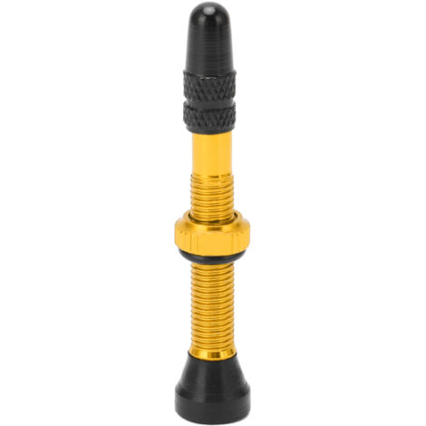 Presta-Tubeless-Ventile aus eloxierter Aluminiumlegierung, 40 mm Verlängerung für Rennräder und Mountainbikes, goldfarben