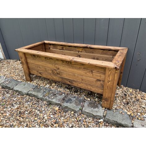 Prestbury Raised Rectangular Extra Large Trough - Timber - L47.5 x W109 x H42 cm