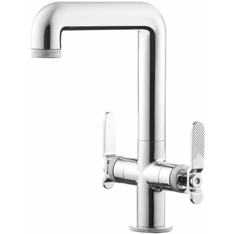 PRESTO 7974300 STREM Grifo De Lavabo Alto Bimando Pulsador Lever Con Desagüe Semiautomático - ref: 7974300