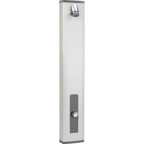 Presto – Colonne de douche sans robinetterie – Débit 6L/min – Temporisation 30s – Anti-coup de bélier – Finition anodisée – Installation murale