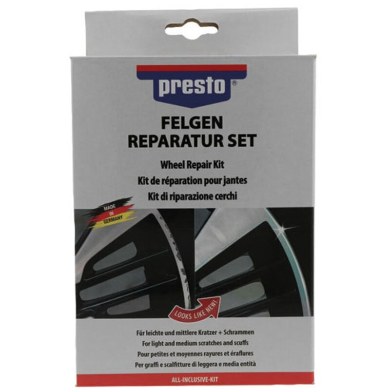 Presto Schwarz Reparaturset Für Felgen – European Aerosols