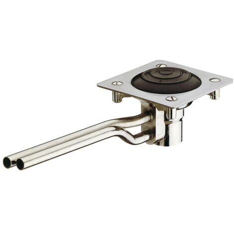 Presto – Robinet à pédale pour lavabo – Fermeture automatique 4s – Débit 6 l/min – Corps laiton nickelé résistant à la corrosion