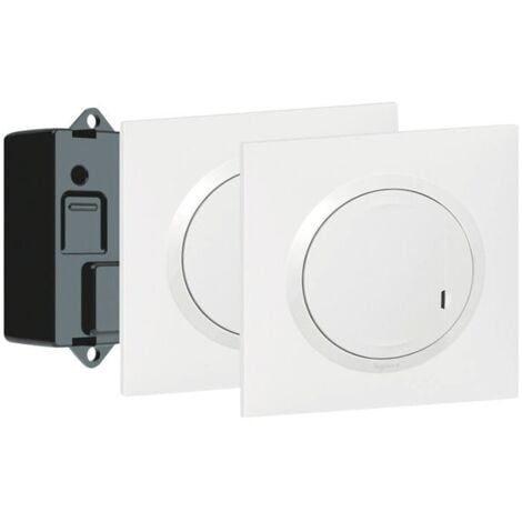 LEGRAND Interrupteur prêt-à-poser DOOXIE - créer un va-et-vient - 2 commandes sans fil + micromodule