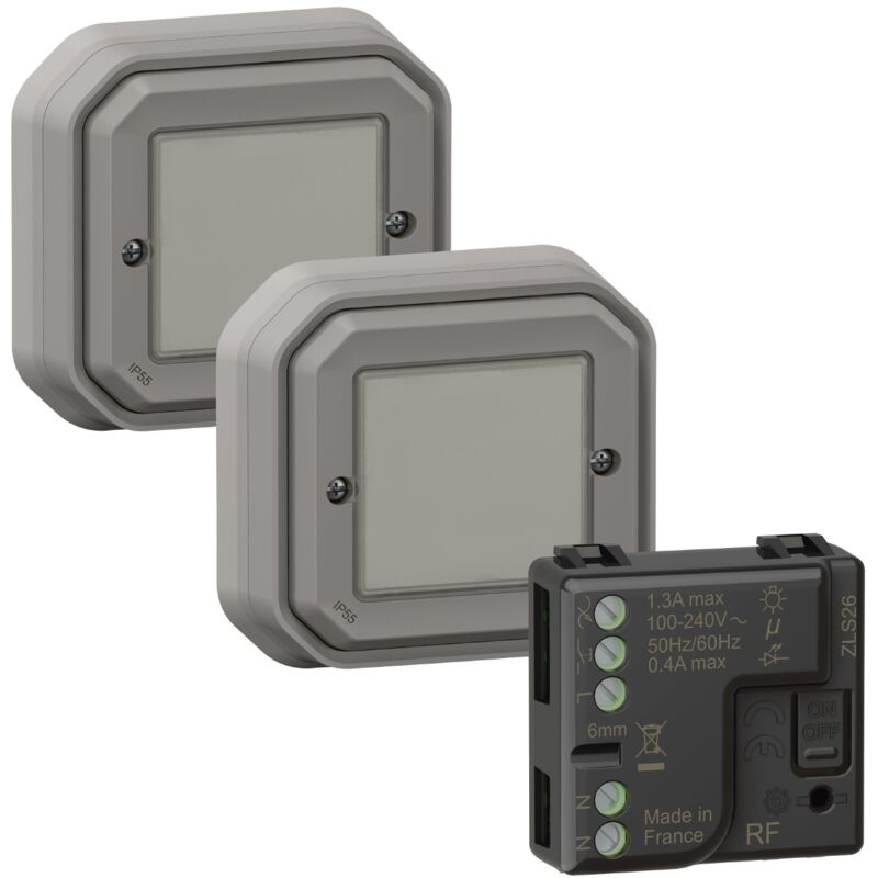 Legrand - prêt-à-poser - va et vient - connectable - plexo with netatmo - gris 069862l