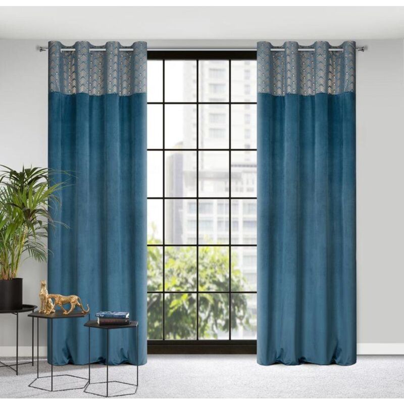 Prêt Rideau Elen 140x250 Cm Bleu