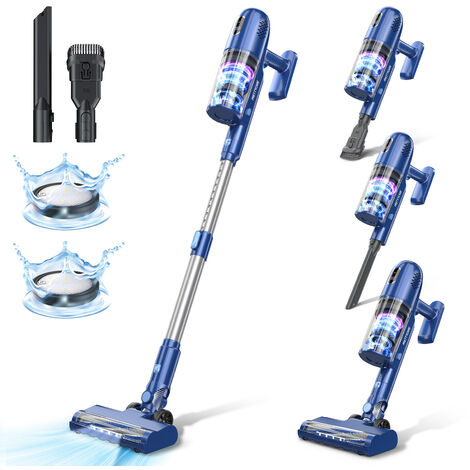 PRETTYCARE P1 aspirateur sans fil sans fil pour l'autonomie de la maison 45min 26000pa contrôle de l'écran tactile aspirateur à main 5 couches filtre nettoyeur