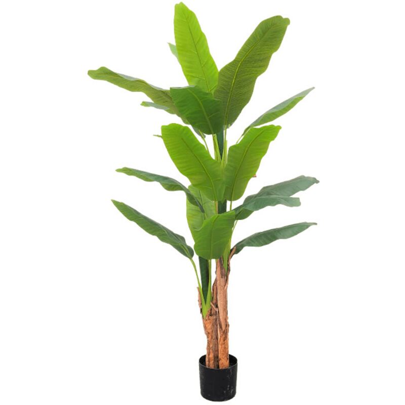 PrettyPlants Bananier Artificiel B - Fausses Plantes - Décoration intérieure - Plantes artificielles d'intérieur - Grande Taille - 180 cm