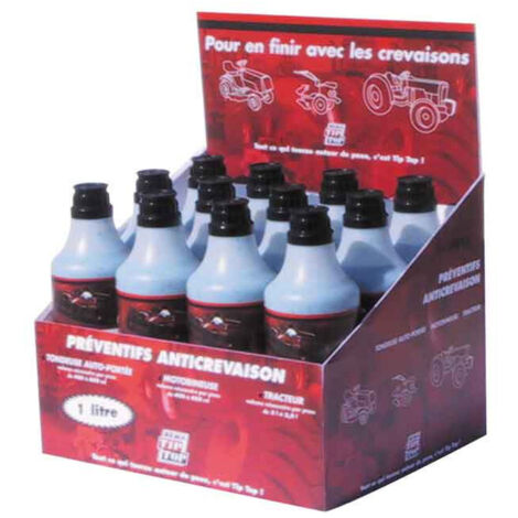 Préventif anti-crevaison 1 Litre – Répare perforations jusqu'à 8 mm – Utilisation pneus tubeless agraires et vélos – Vitesse max 40 km/h