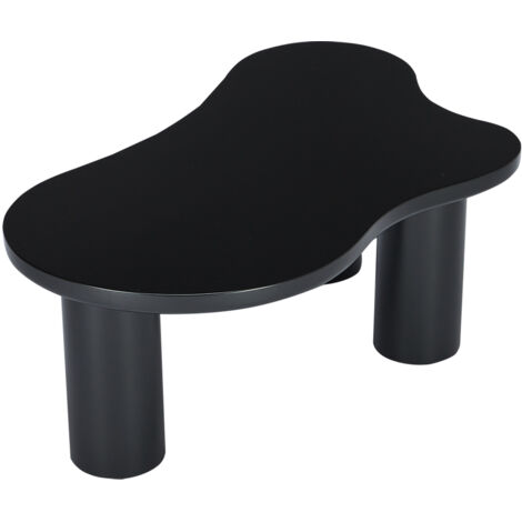 (previous sku: N625P256509510B) Unregelmäßiger Couchtisch in Wolkenform, 107cm Länge, 66cm Breite, 40.5cm Höhe, MDF-Tischplatte und PVC-Beine, mit Filzunterlage