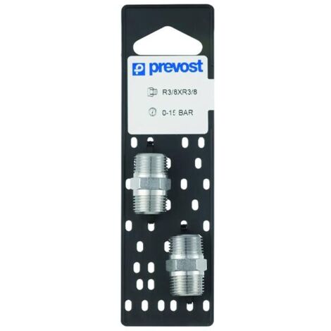 PREVOST Mamelons à filetage double mâle conique - 1/4 et 1/4 (2p)
