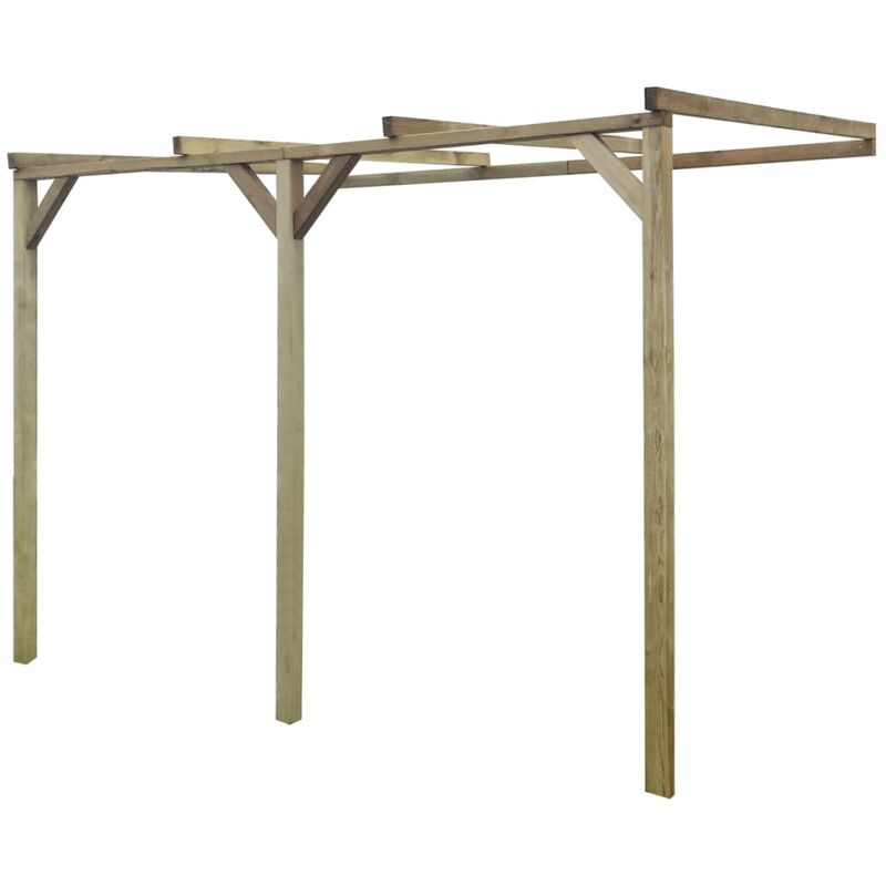 

Pérgola cobertizo de madera 2x3x2,2 m - Marrón