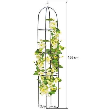 P茅rgola de jard铆n con postes 195x38x38 cm Plantina