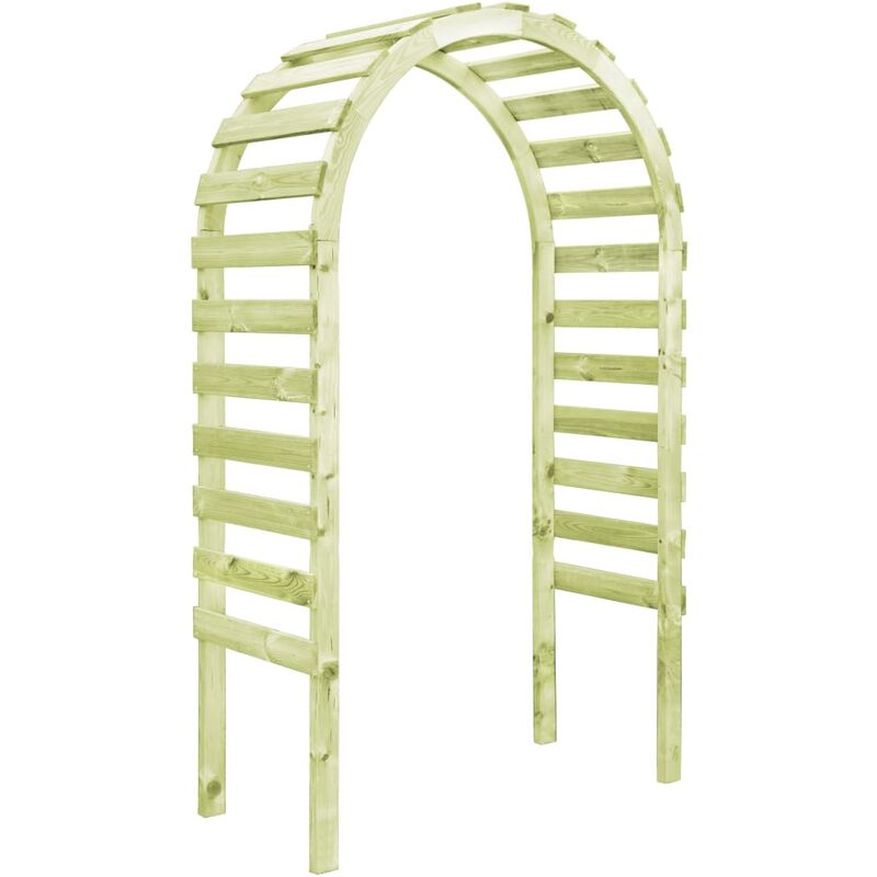 

Pérgola de jardín madera de pino impregnada 130x60x230 cm - Verde