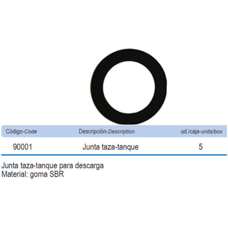 prhie junta silicona obturacion taza-tanque descargador 90001