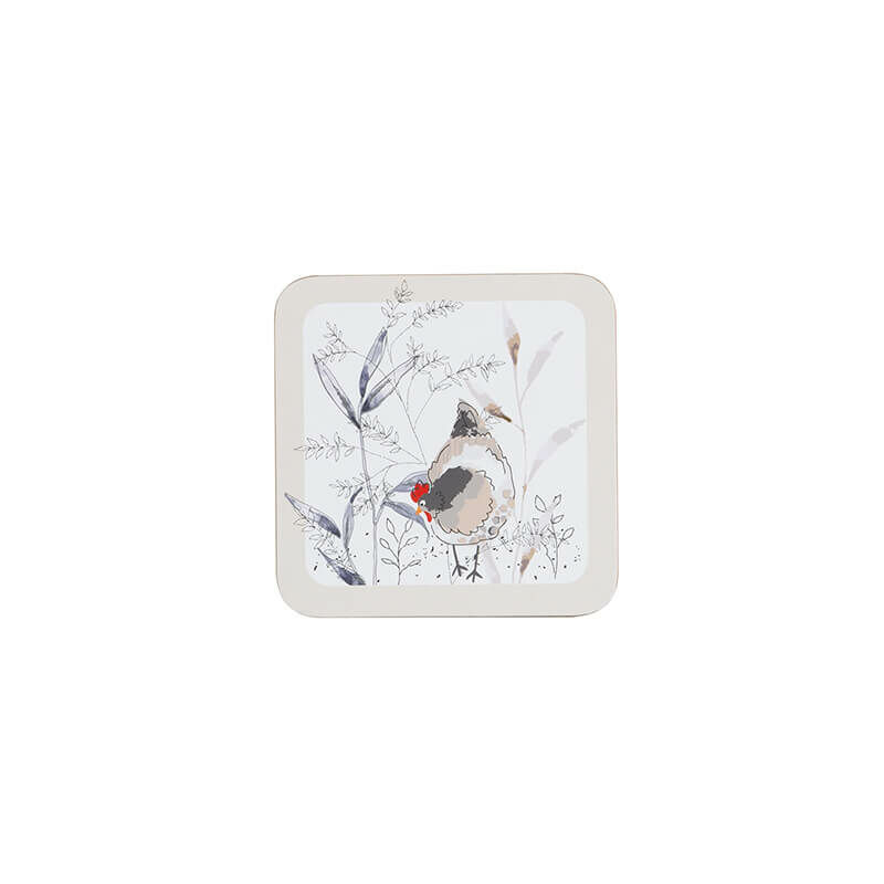 Image of Country Hens Set Of 4 Coasters - Price&kensington