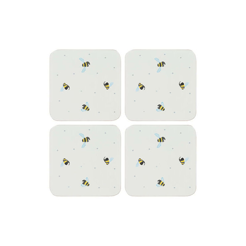 Image of Sweet Bee Set Of 4 Coasters - Price&kensington