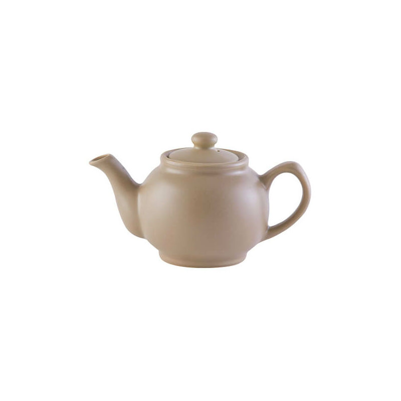 Image of Matt Taupe 2 Cup Teapot - Price&kensington