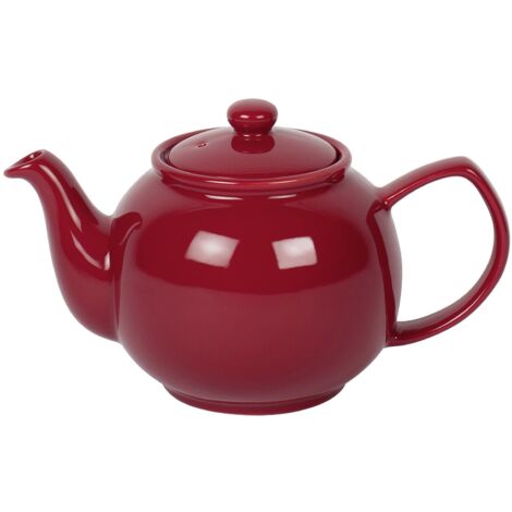 Price & Kensington Teekanne, glänzend rot, 6 Tassen, Steingut, Maße: 22,5 x 14 x 12 cm (0056.760)