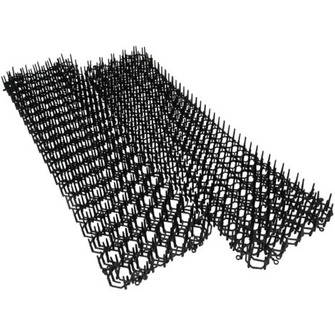 Scat Mat with Spikes Prickle Strips for Cats Dogs Spiked Mat Network Digging  Stopper for Garden Fence Outdoor Indoor Keep Pet Dog Cat Off Couch  Furniture, 79 x 12 Inch Black