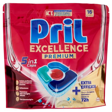 PRIL EXCELLENCE PREMIUM 5IN1 CAPS 16PZ