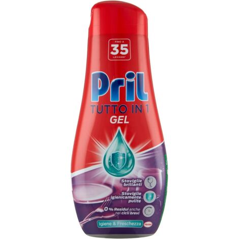 PRIL GOLD GEL PER LAVASTOVIGLIE IN FORMATO DA 630ML IGIENE E FRESCHEZZA