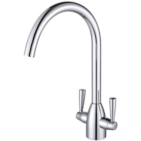 Prima Chelsea Dual Lever Kitchen Sink Mixer Tap - Chrome